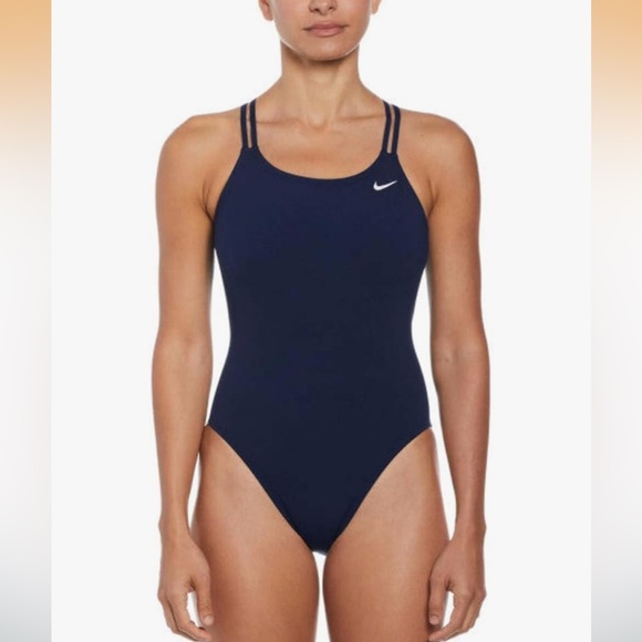 Nike Other - Nike Women's Hydrastrong Solid Spiderback One Piece Navy NWT